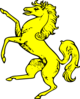 Gold Horse Symbol Clip Art